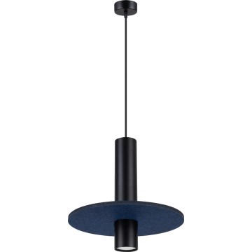 Hanglamp aan kabel PELTA 1xGU10/10W/230V zwart/blauw
