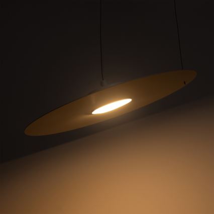 Hanglamp aan kabel PIATTO 1xGX53/15W/230V Ø 35 cm wit