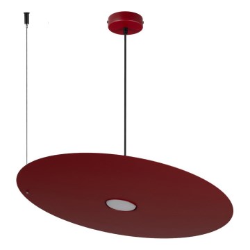 Hanglamp aan kabel PIATTO 1xGX53/15W/230V Ø 55 cm wijnrood