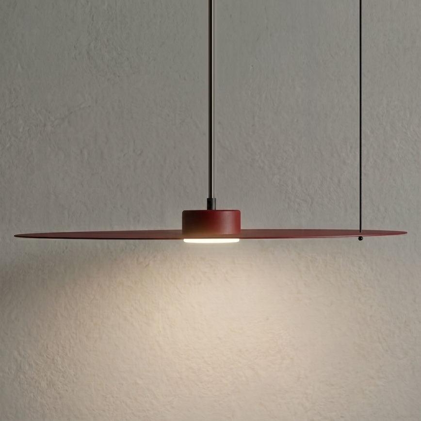 Hanglamp aan kabel PIATTO 1xGX53/15W/230V Ø 55 cm wijnrood