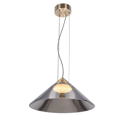 Hanglamp aan kabel PRESTO 1xGX53/10W/230V Ø 42 cm goud/rookgrijs