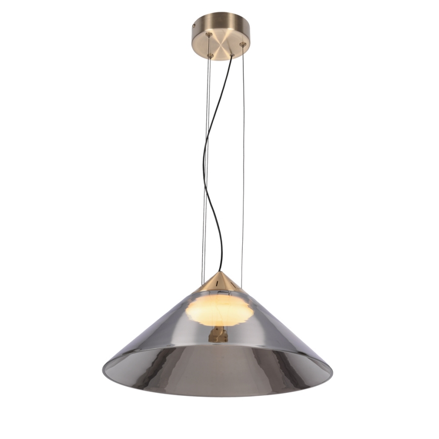 Hanglamp aan kabel PRESTO 1xGX53/10W/230V Ø 42 cm goud/rookgrijs