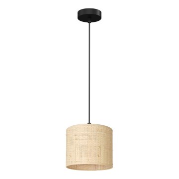 Hanglamp aan kabel RATTAN 1xE27/60W/230V Ø 18 cm rotan