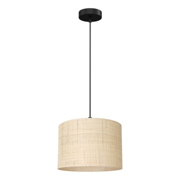 Hanglamp aan kabel RATTAN 1xE27/60W/230V Ø 25 cm rotan