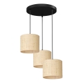 Hanglamp aan kabel RATTAN 3xE27/60W/230V rotan