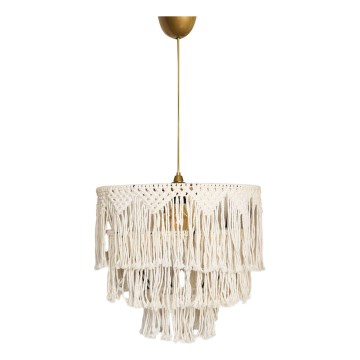 Hanglamp aan kabel RIMINI 1xE27/40W/230V crèmekleurig