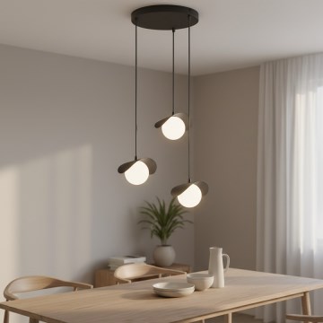 Hanglamp aan kabel RITUAL 3xG9/8W/230V zwart