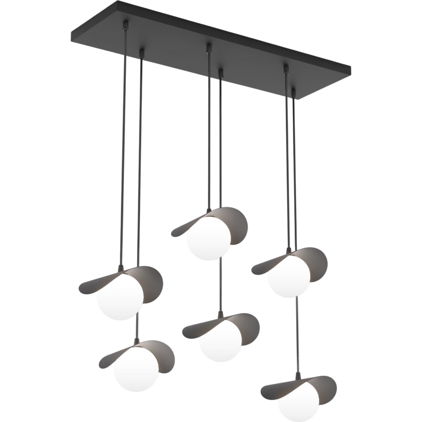 Hanglamp aan kabel RITUAL 6xG9/8W/230V zwart