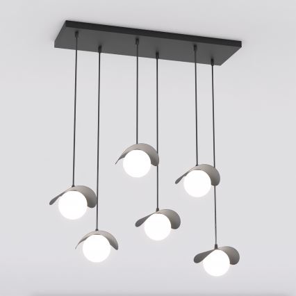 Hanglamp aan kabel RITUAL 6xG9/8W/230V zwart