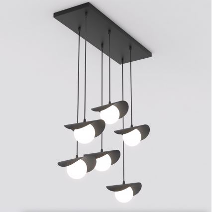 Hanglamp aan kabel RITUAL 6xG9/8W/230V zwart