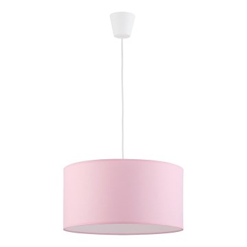 Hanglamp aan kabel RONDO KIDS 1xE27/15W/230V roze