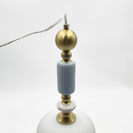 Hanglamp aan kabel ROYAL 1xE27/15W/230V goud/wit