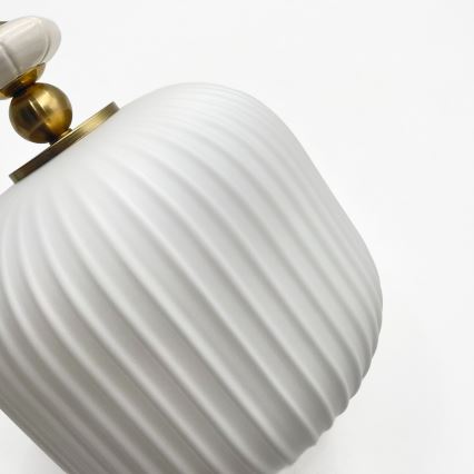 Hanglamp aan kabel ROYAL 1xE27/15W/230V goud/wit
