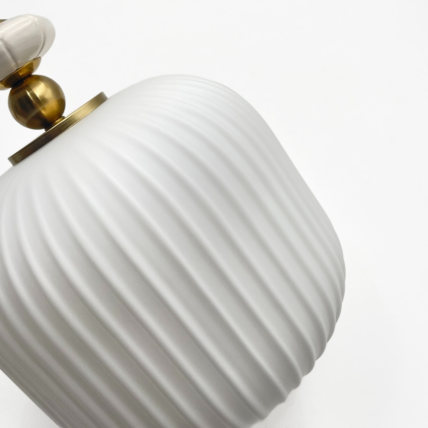 Hanglamp aan kabel ROYAL 1xE27/15W/230V goud/wit