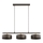 Hanglamp aan kabel SELIA 3xE27/15W/230V bruin