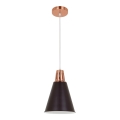 Hanglamp aan kabel SHADE 1xE27/15W/230V koper/zwart