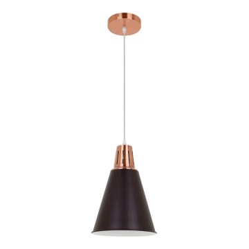 Hanglamp aan kabel SHADE 1xE27/15W/230V koper/zwart
