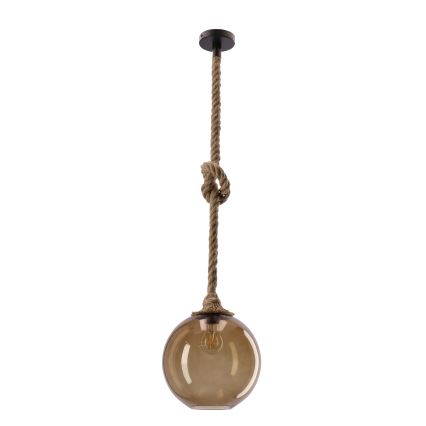 Hanglamp aan kabel SHEDON 1xE27/40W/230V rookbeige