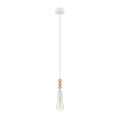 Hanglamp aan kabel SIMON 1xE27/60W/230V beuken