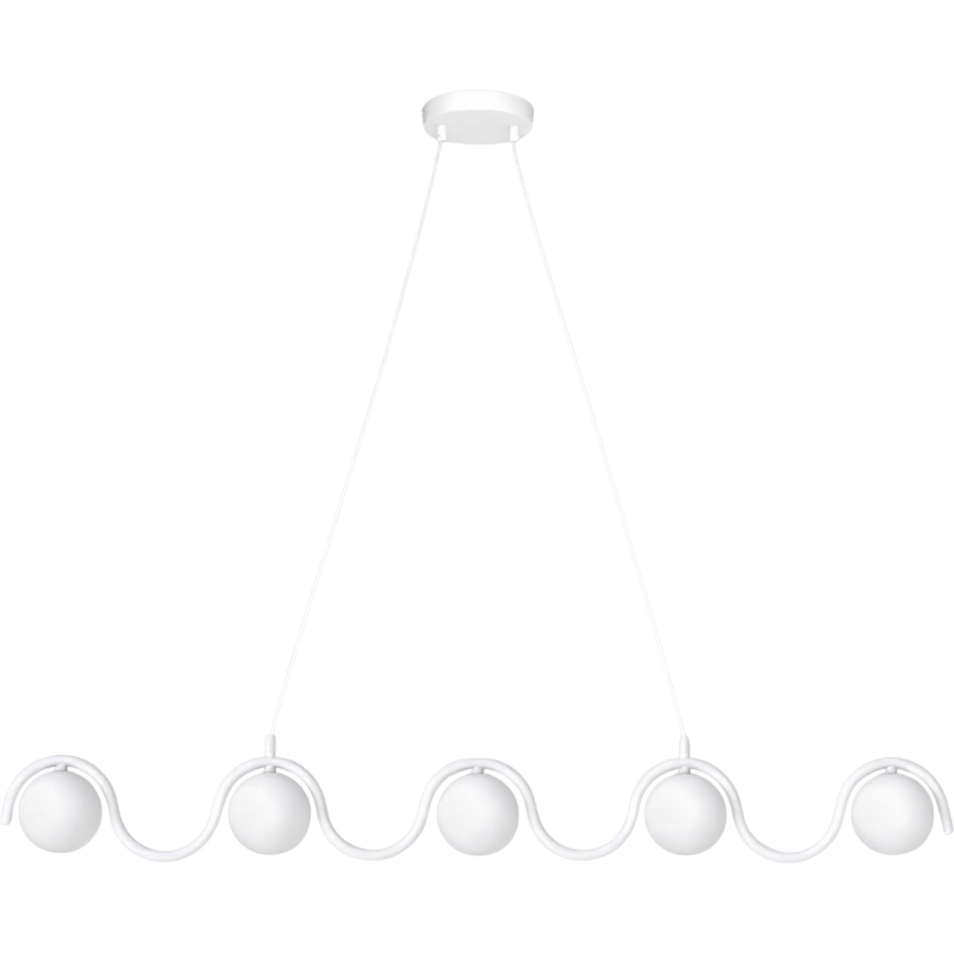 Hanglamp aan kabel SINUS 5xG9/8W/230V wit