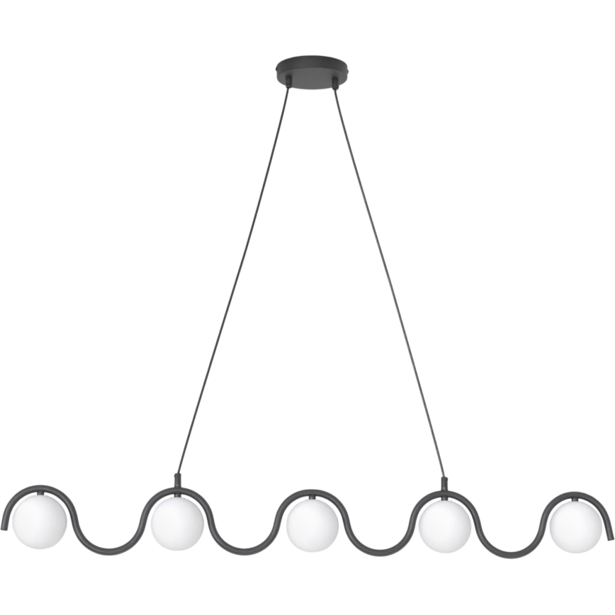 Hanglamp aan kabel SINUS 5xG9/8W/230V zwart