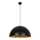 Hanglamp aan kabel SIVANI 1xE27/40W/230V pr. 60 cm zwart/koper