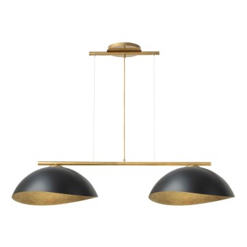 Hanglamp aan kabel SOLAR 2xE27/60W/230V goud