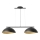 Hanglamp aan kabel SOLAR 2xE27/60W/230V zwart