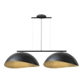 Hanglamp aan kabel SOLAR 2xE27/60W/230V zwart
