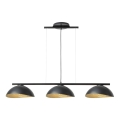 Hanglamp aan kabel SOLAR 3xE27/60W/230V zwart