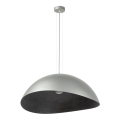Hanglamp aan kabel SOLARIS 1xE27/60W/230V Ø 89 cm zilver/zwart