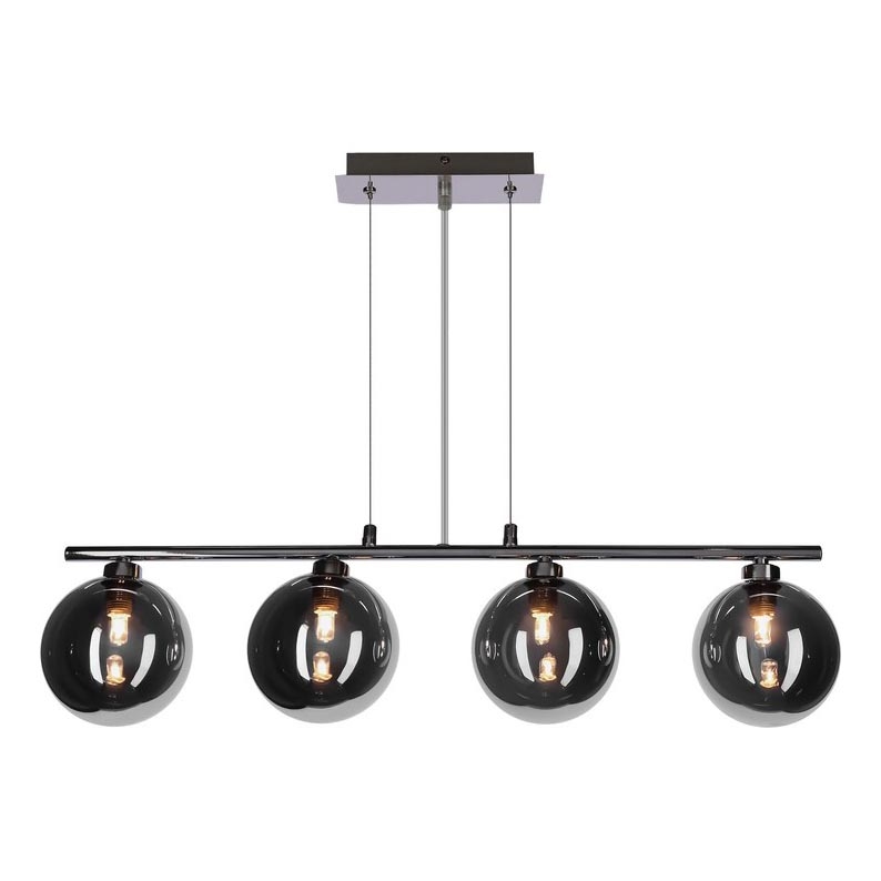 Hanglamp aan kabel SOMUL 4xG9/20W/230V rookzwart