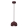 Hanglamp aan kabel SOOL 1xE27/15W/230V Ø 15 cm bordeaux