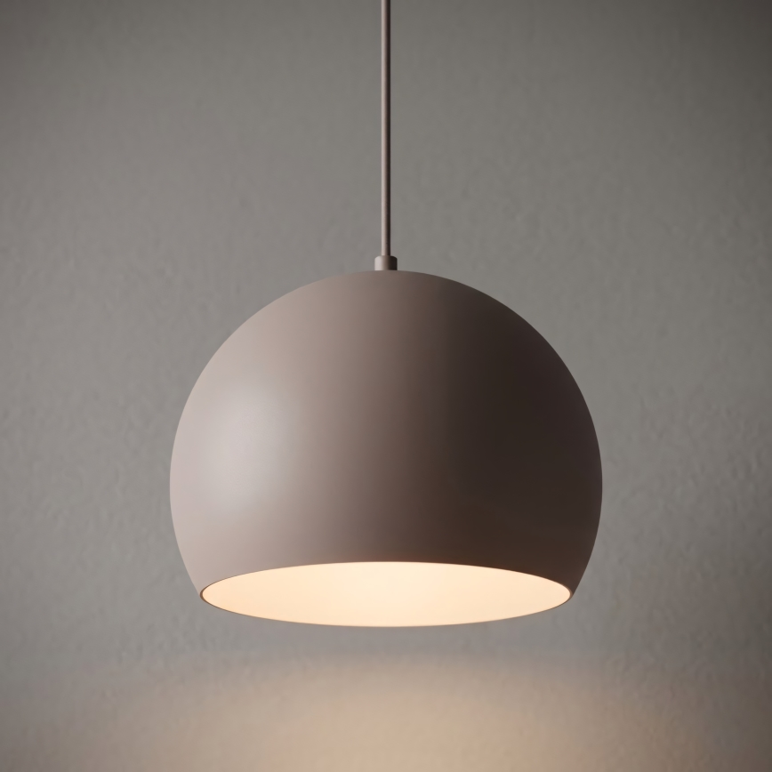 Hanglamp aan kabel SOOL 1xE27/15W/230V Ø 27 cm crème