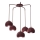 Hanglamp aan kabel SOOL 5xE27/15W/230V bordeaux