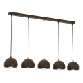 Hanglamp aan kabel SOOL 5xE27/15W/230V zwart