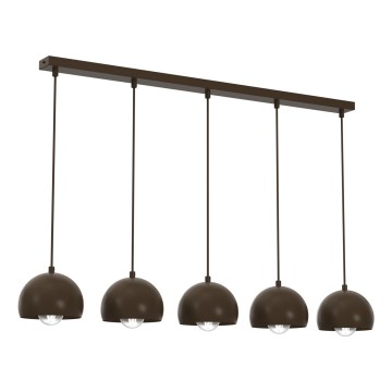 Hanglamp aan kabel SOOL 5xE27/15W/230V zwart