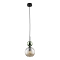 Hanglamp aan kabel SOPHIA 1xE14/10W/230V zwart/groen/rookbeige