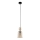 Hanglamp aan kabel SOPHIA 1xE14/10W/230V zwart/rookbeige