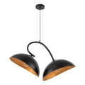 Hanglamp aan kabel SPACE 2xE27/60W/230V zwart/koper