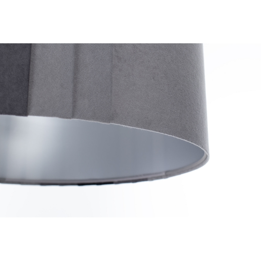 Hanglamp aan kabel STRIPES 1xE27/60W/230V Ø 40 cm grijs
