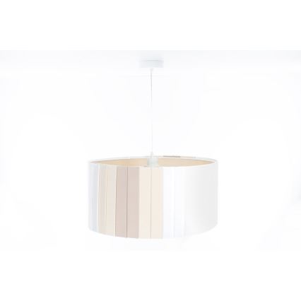 Hanglamp aan kabel STRIPES 1xE27/60W/230V Ø 60 cm crème