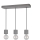 Hanglamp aan kabel STRONG 3xE27/60W/230V beton
