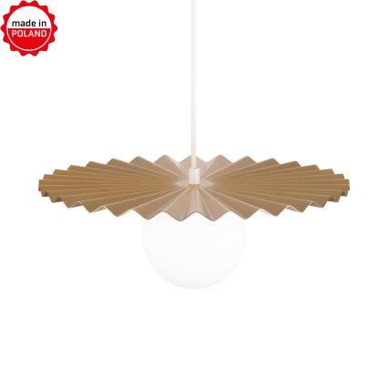 Hanglamp aan kabel SUNPLISS 1xG9/10W/230V Ø 35 cm goud/crème
