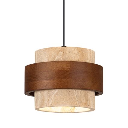 Hanglamp aan kabel SUSAN 1xGX53/15W/230V bruin/beige