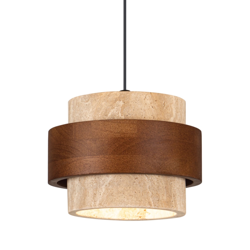 Hanglamp aan kabel SUSAN 1xGX53/15W/230V bruin/beige
