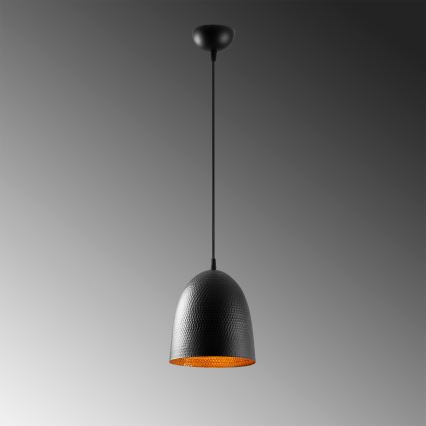 Hanglamp aan kabel TATTOO 1xE27/40W/230V Ø 20 cm zwart