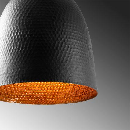 Hanglamp aan kabel TATTOO 1xE27/40W/230V Ø 20 cm zwart