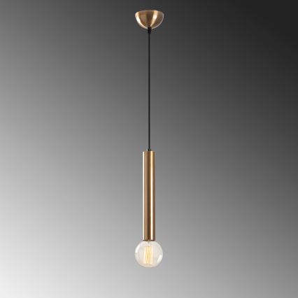 Hanglamp aan kabel TEMPO 1xE27/40W/230V goudkleurig