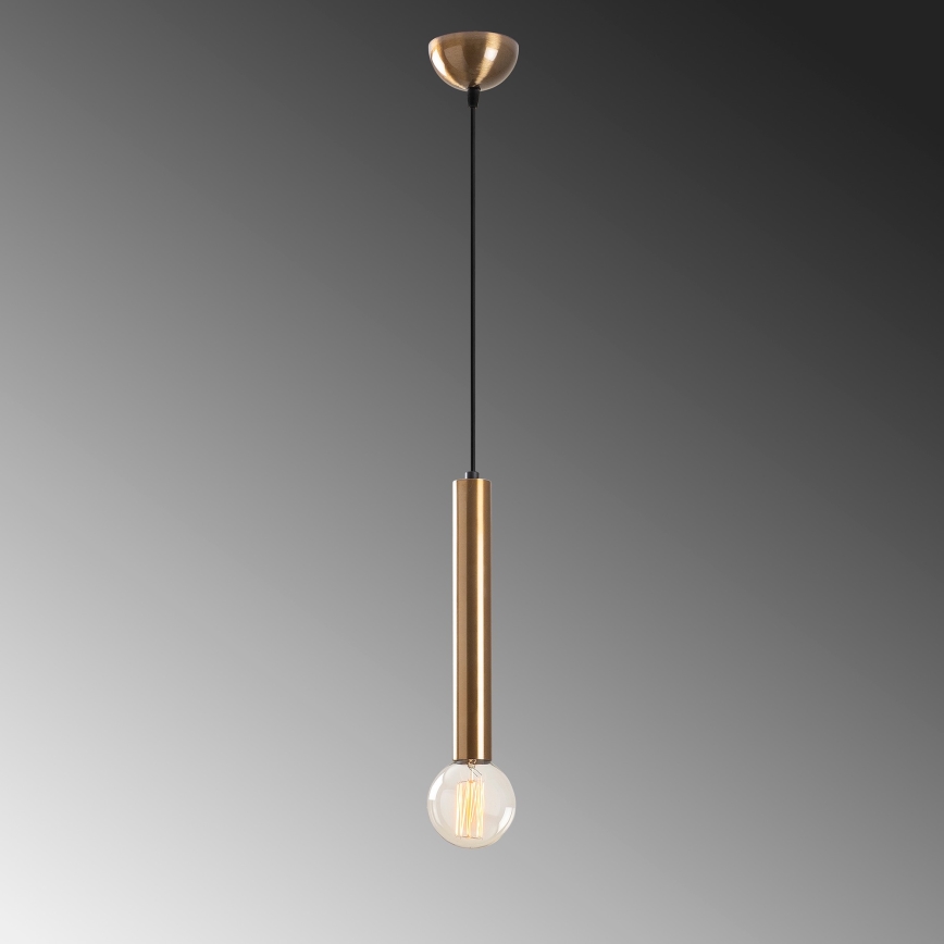 Hanglamp aan kabel TEMPO 1xE27/40W/230V goudkleurig